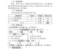 2023年河北省高職單招考試十類 和高職單招對口電子電工類、對口計算機類 文化素質（數學）考試大綱